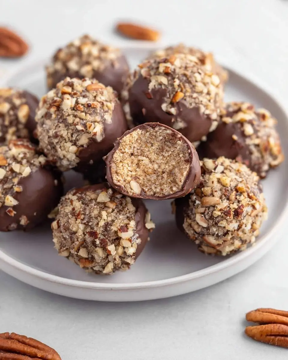 no bake pecan pie balls