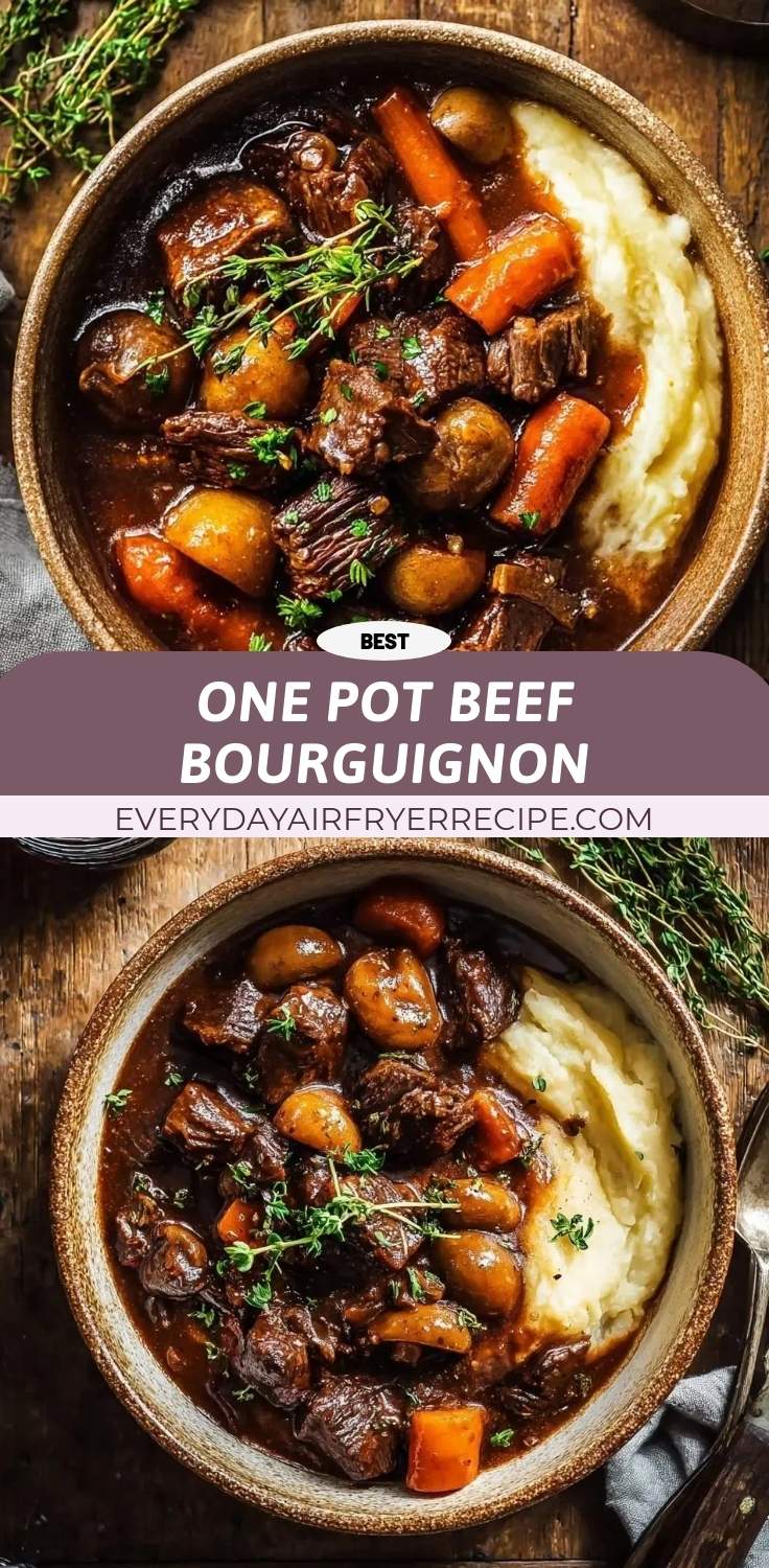 one pot beef bourguignon pinterest