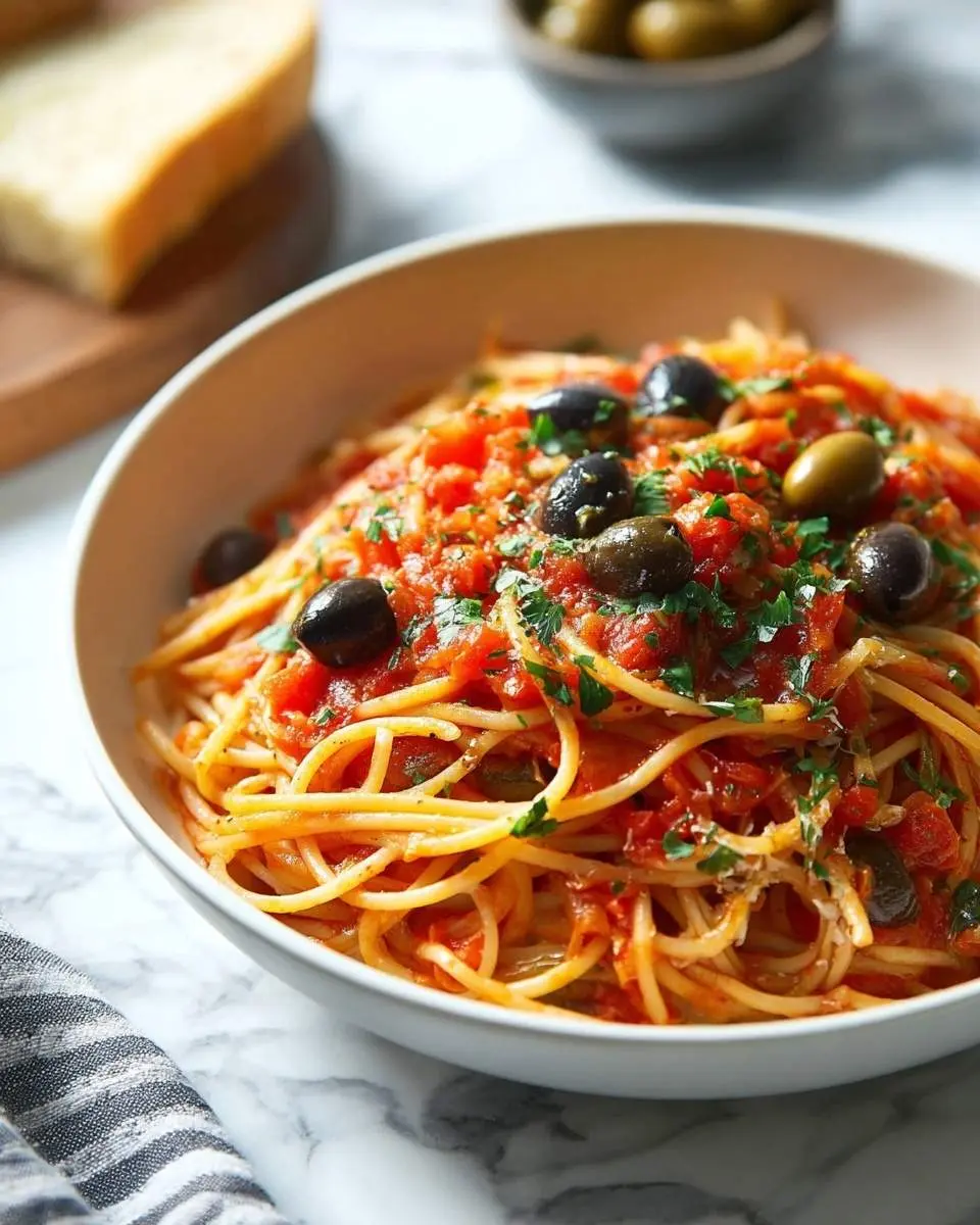 pasta puttanesca recipe