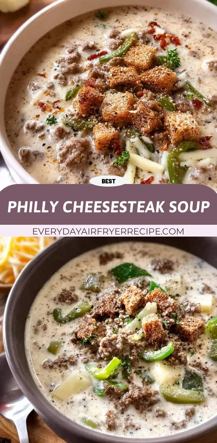 philly cheesesteak soup pinterest