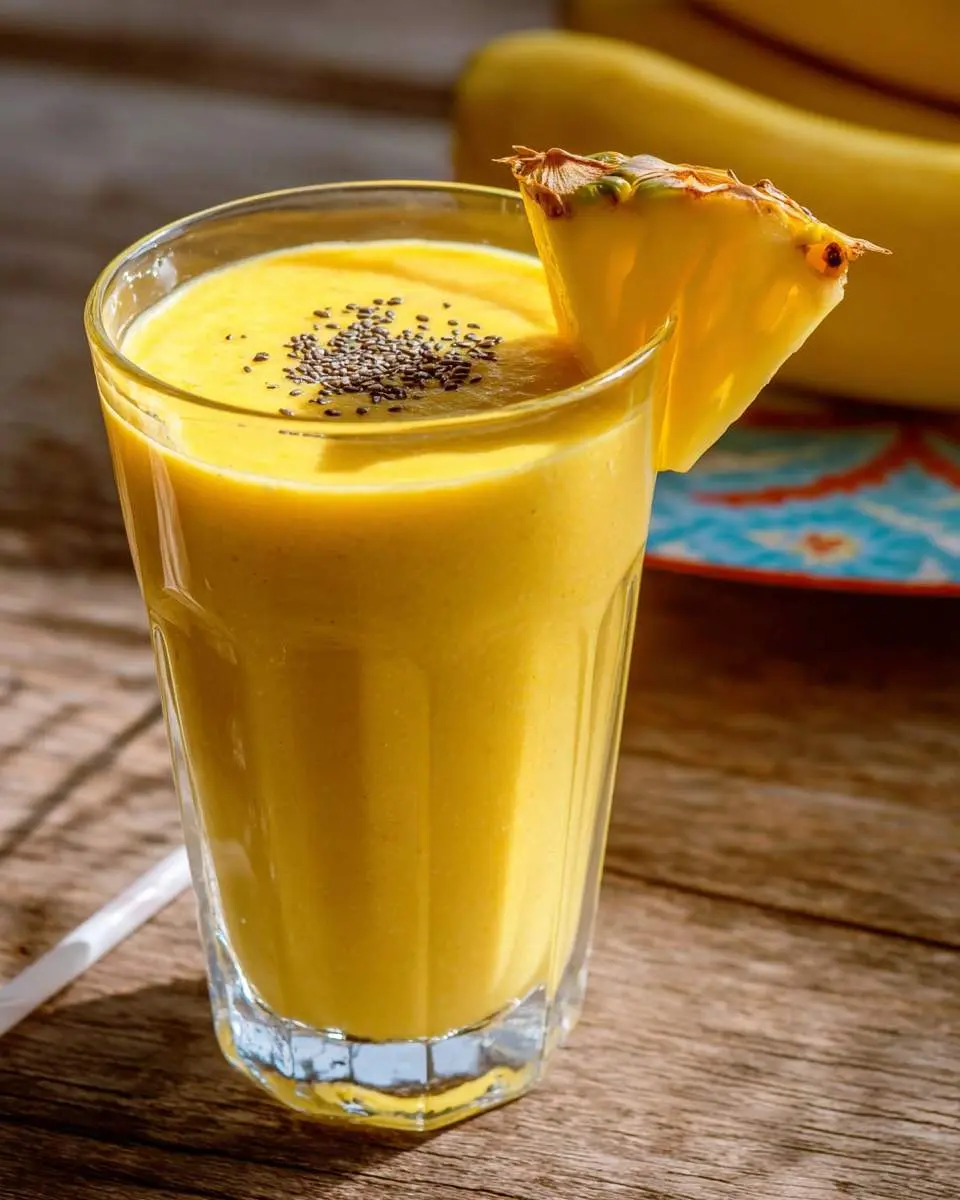 pineapple banana turmeric smoothie