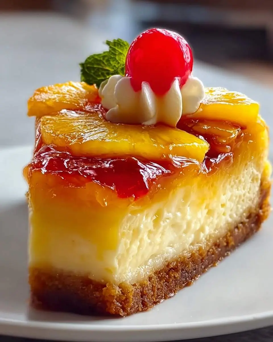 pineapple upside down cheesecake recipe