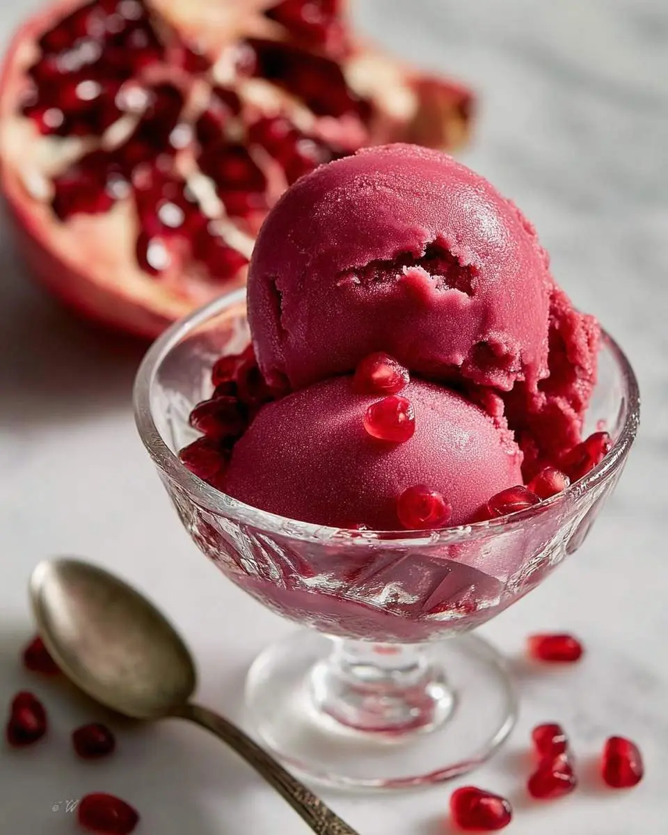 pomegranate sorbet recipe