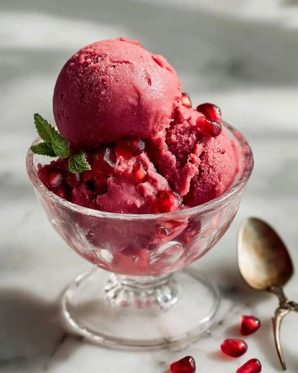 pomegranate sorbet