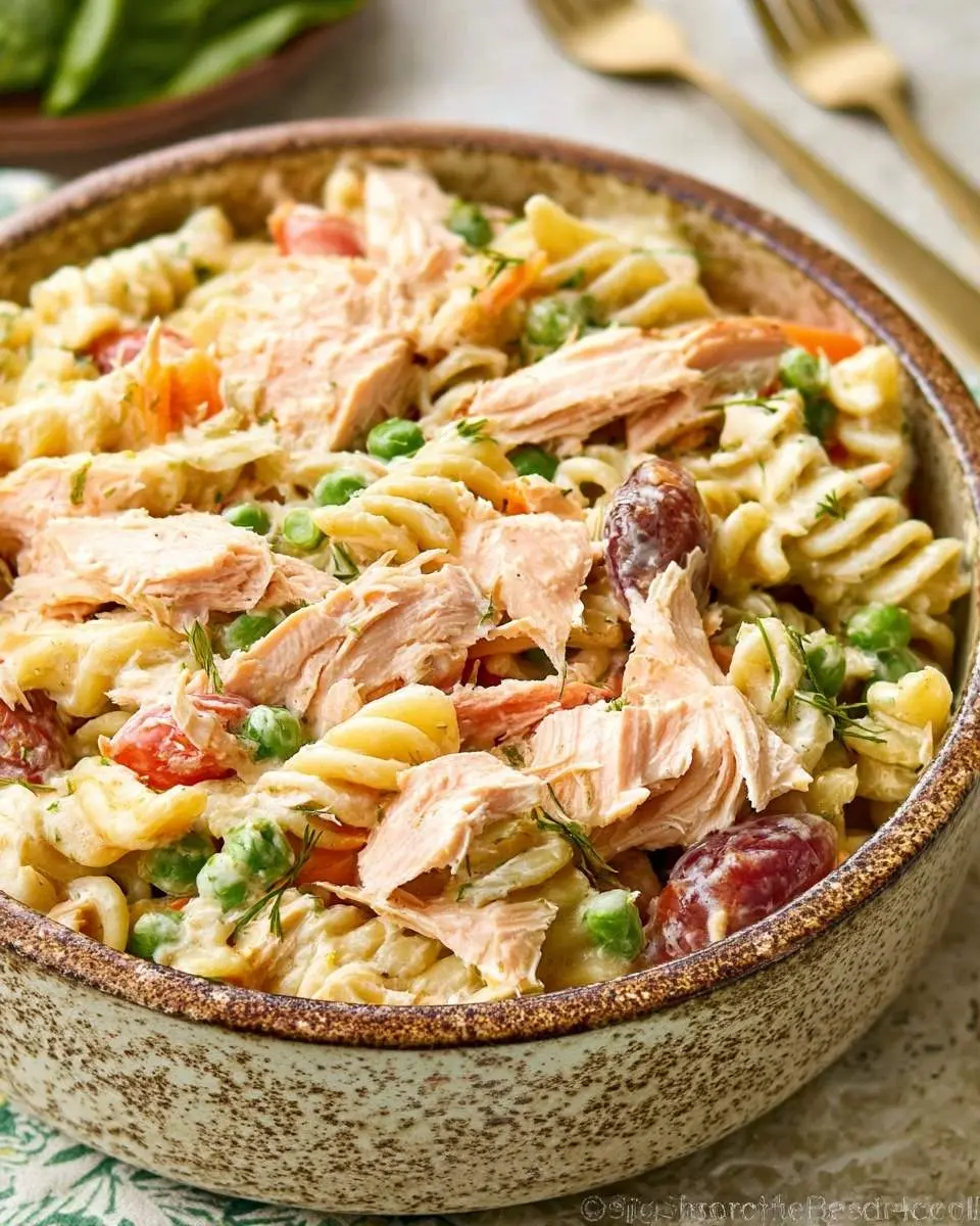 salmon pasta salad