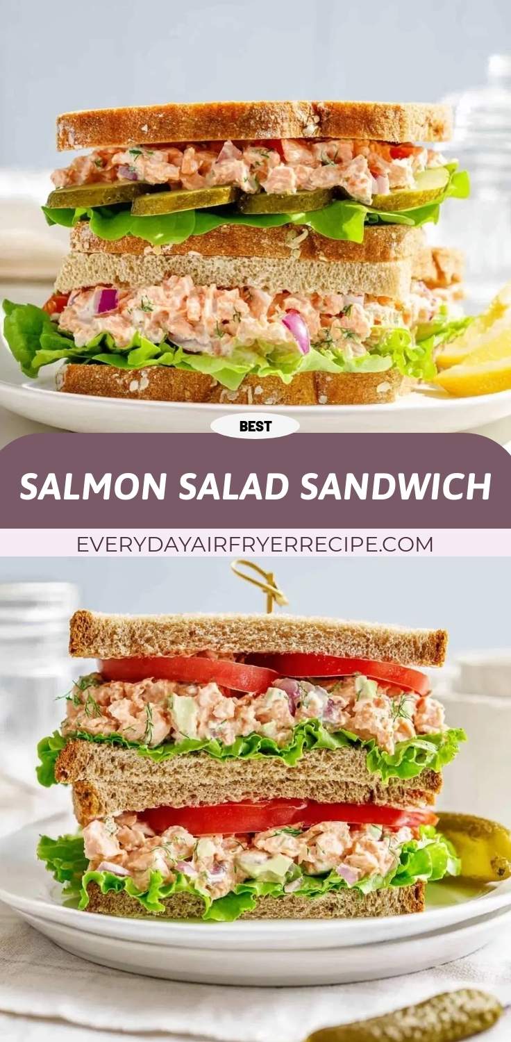 salmon salad sandwich pinterest