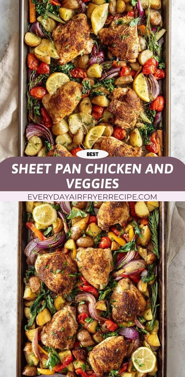 sheet pan chicken and veggies pinterest