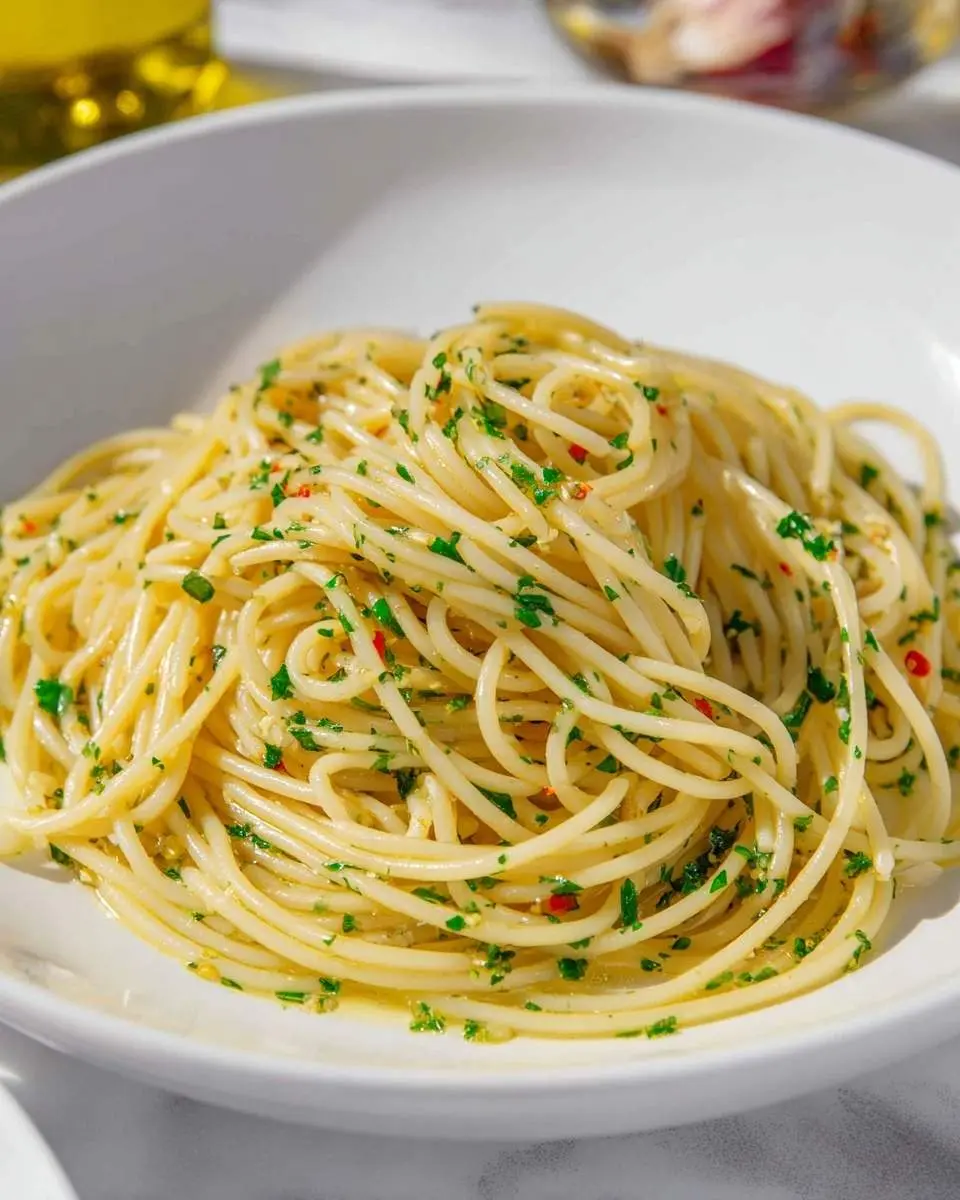 spaghetti aglio e olio recipe 1