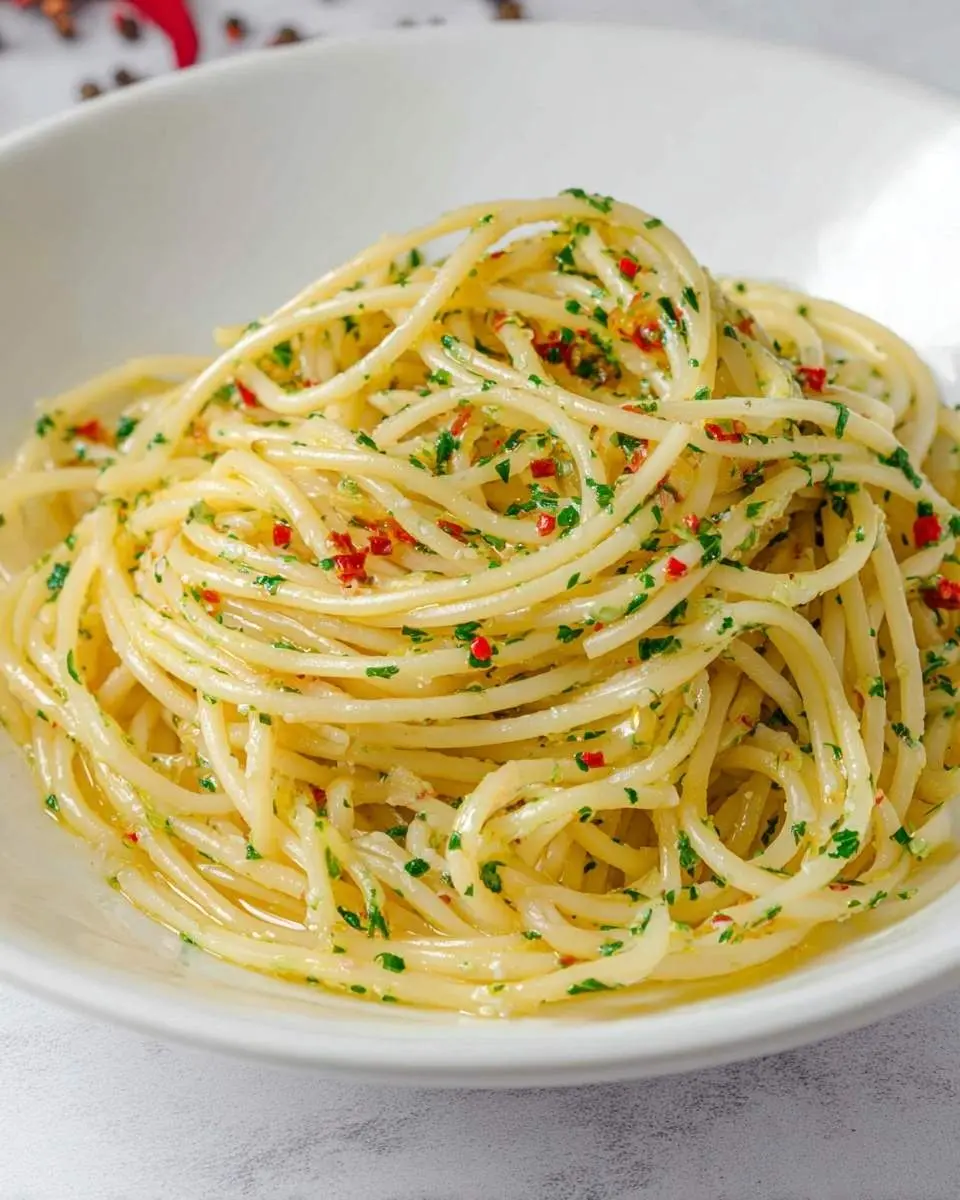 spaghetti aglio e olio recipe