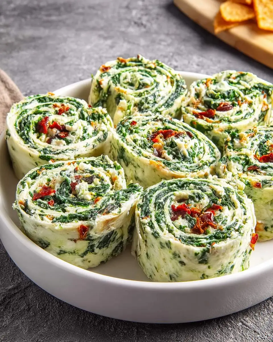 spinach dip pinwheels recipe 1