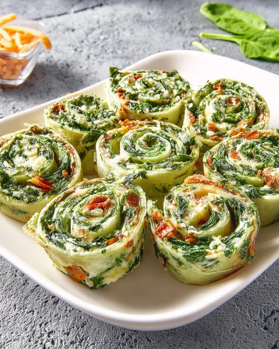 spinach dip pinwheels recipe