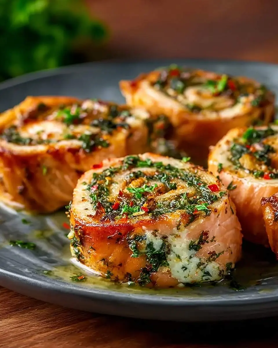 stuffed salmon pinwheels recipe 1