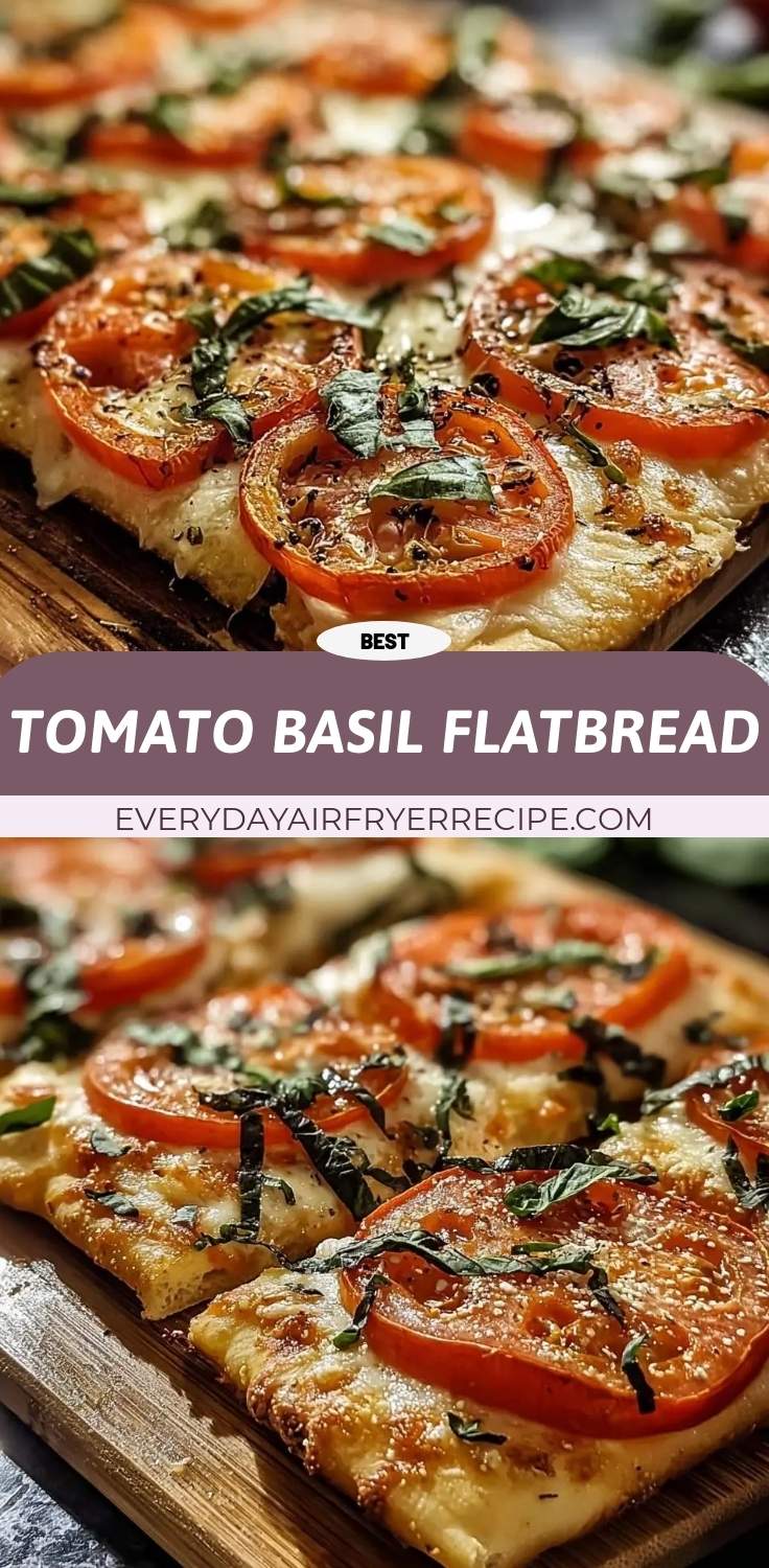 tomato basil flatbread pinterest