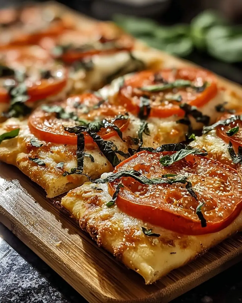 tomato basil flatbread