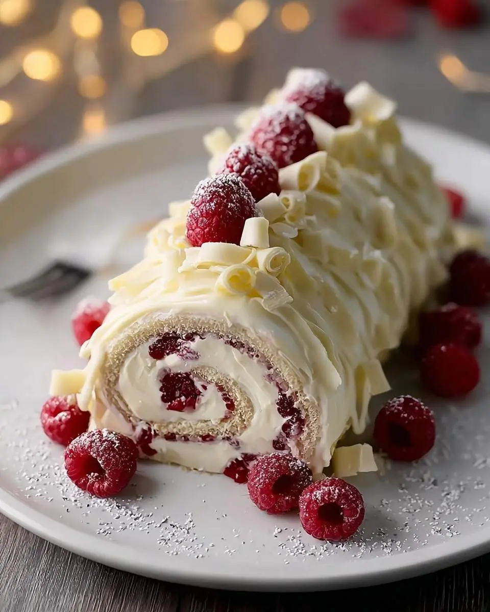 white chocolate raspberry yule log recipe 1