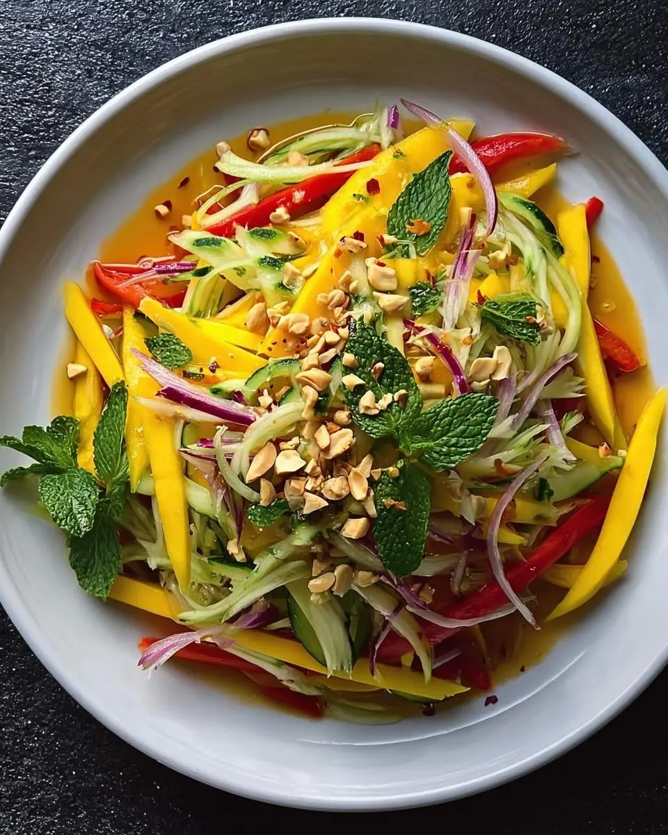zesty thai mango salad recipe 1