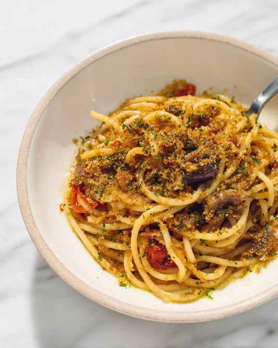 anchovy pasta with breadcrumbs recipe 1
