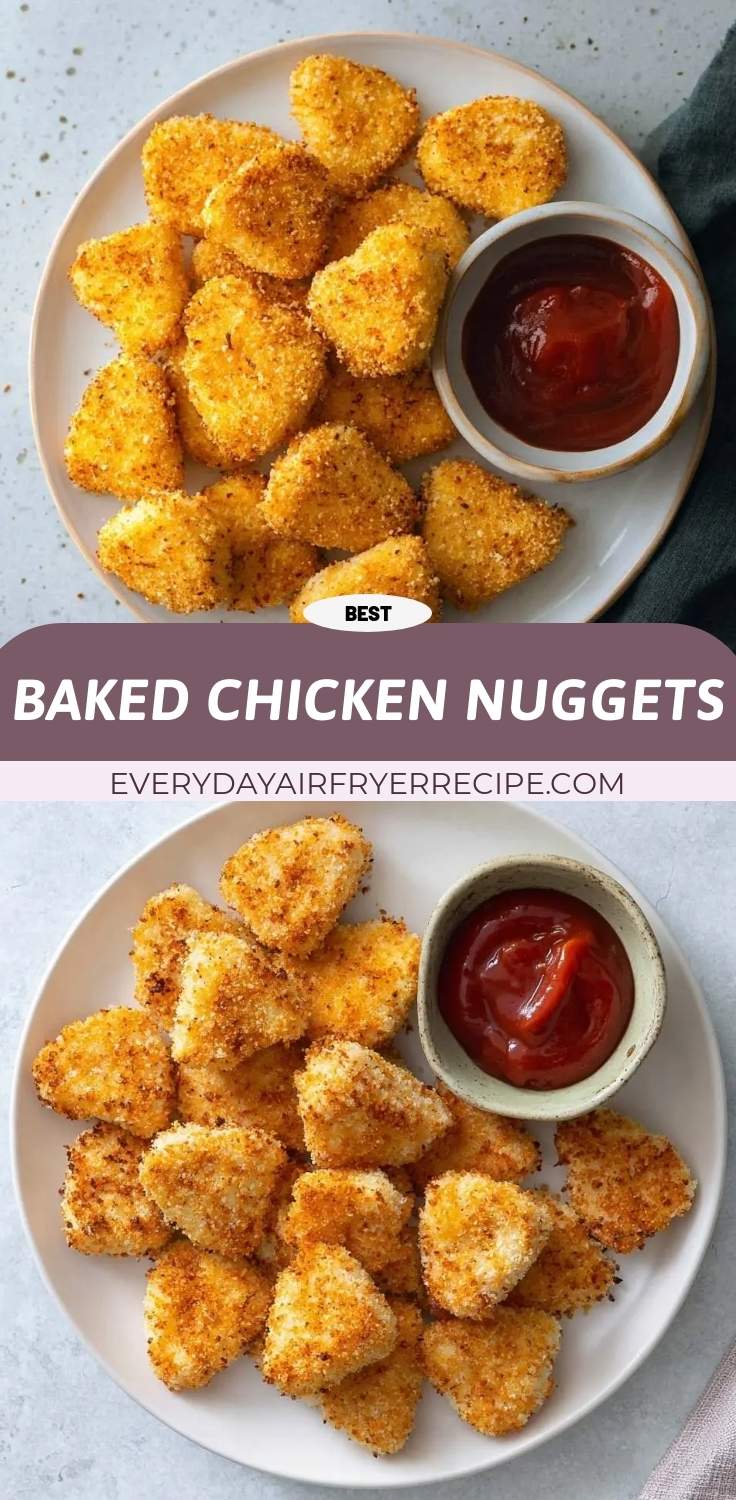 baked chicken nuggets pinterest