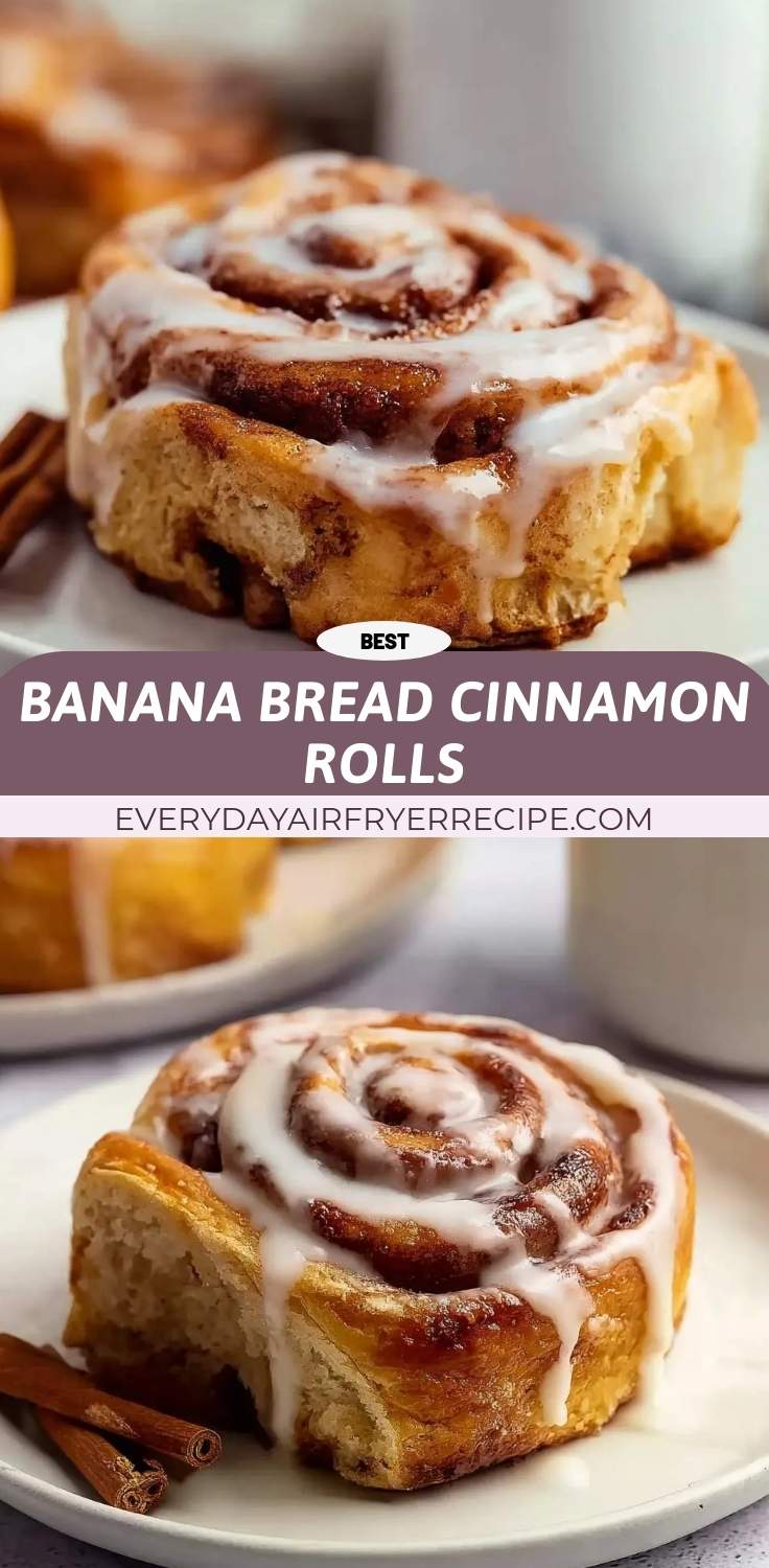 banana bread cinnamon rolls pinterest