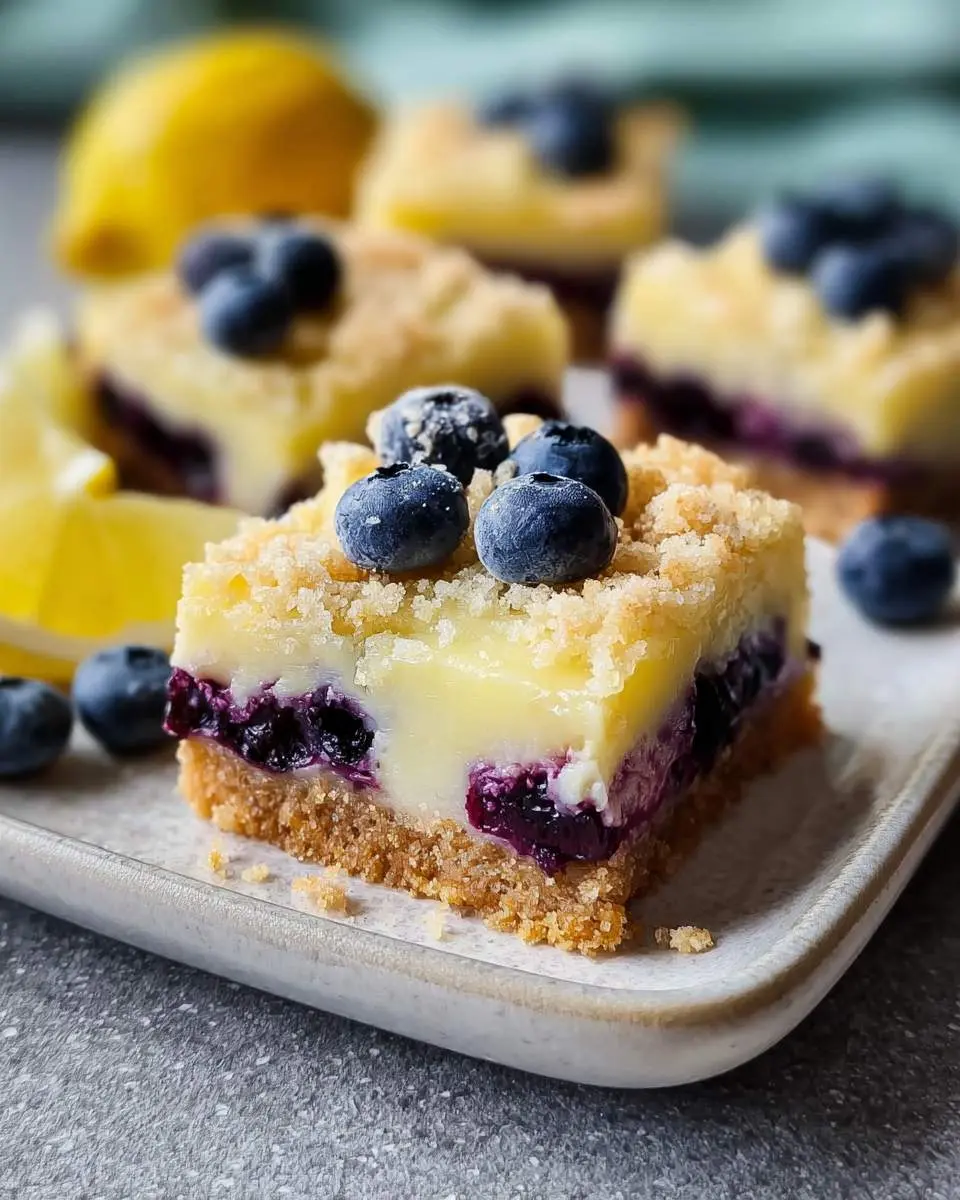 blueberry lemon bars recipe