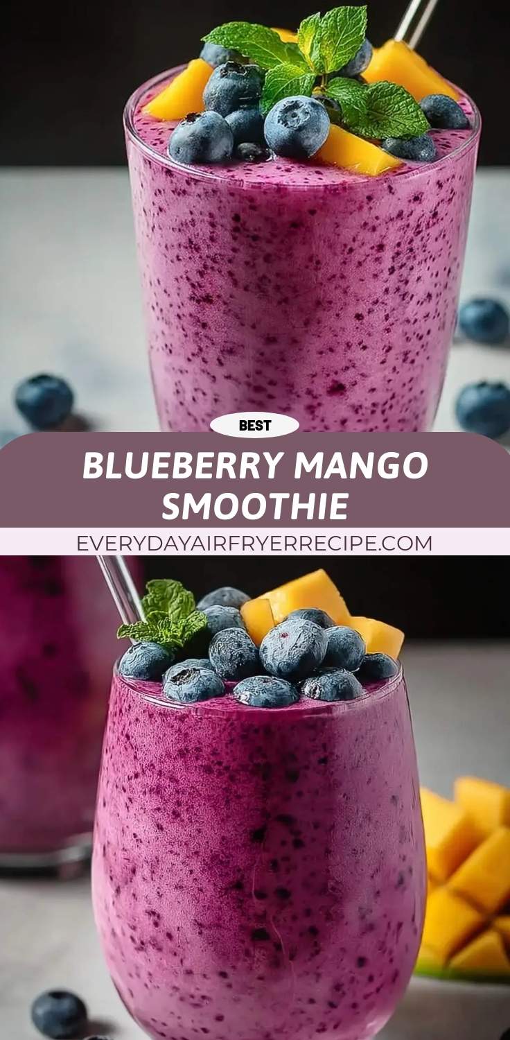 blueberry mango smoothie pinterest