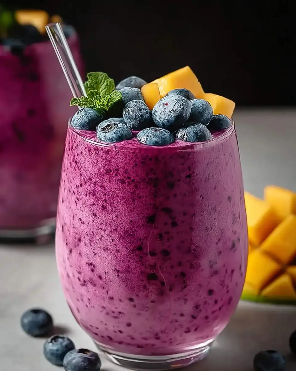 blueberry mango smoothie