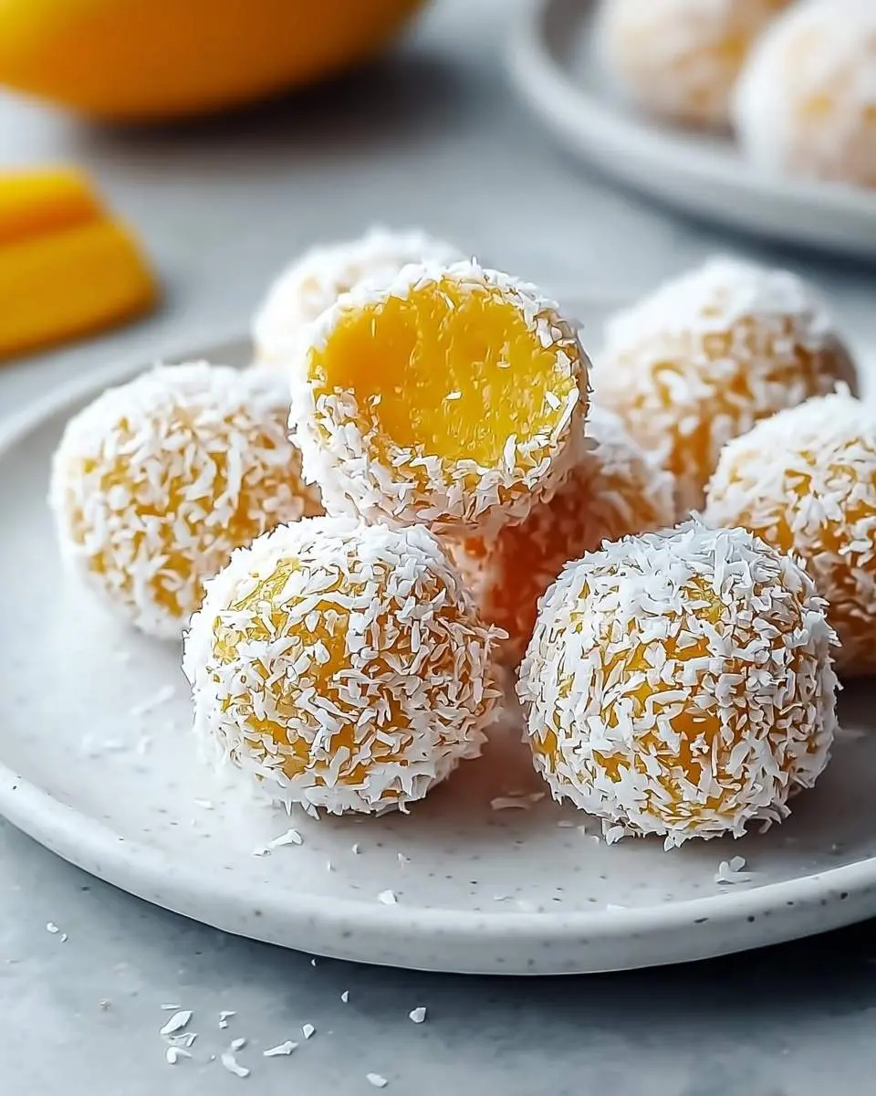 coconut mango bliss balls recipe 1