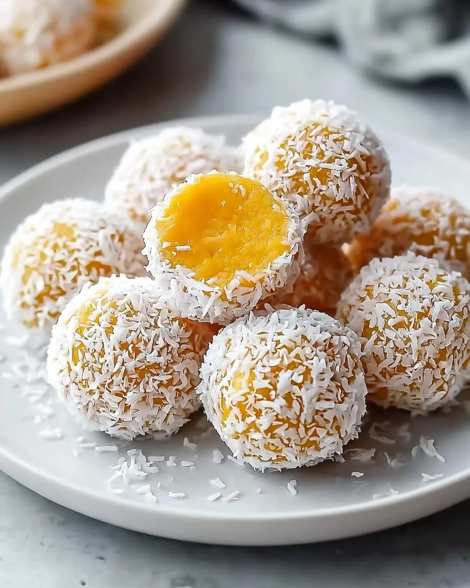 coconut mango bliss balls