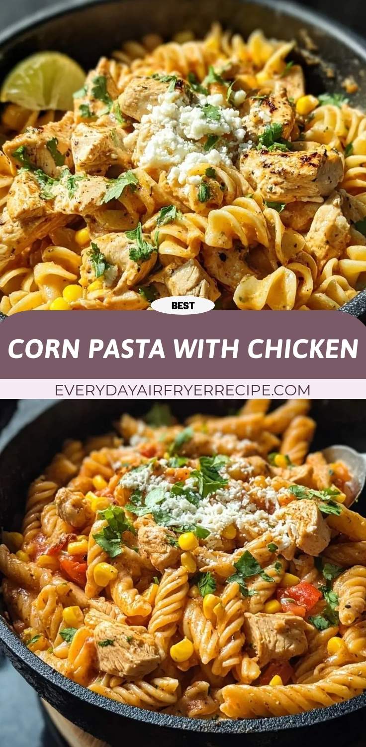 corn pasta with chicken pinterest