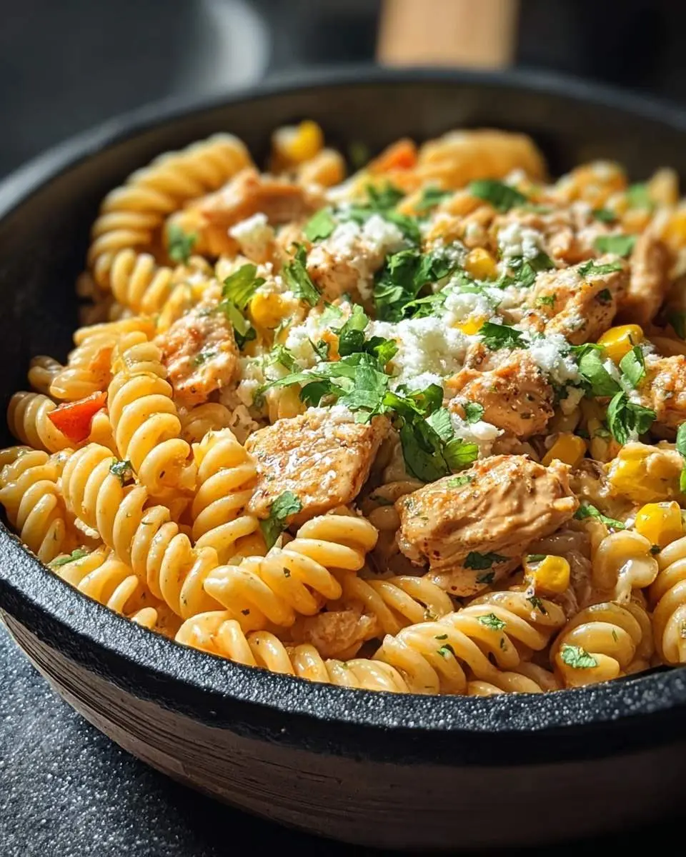 corn pasta with chicken recipe