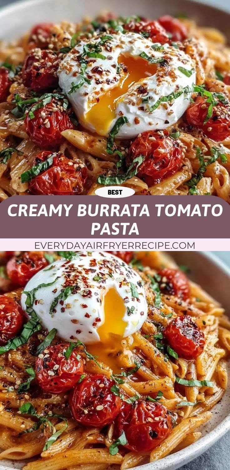 creamy burrata tomato pasta pinterest