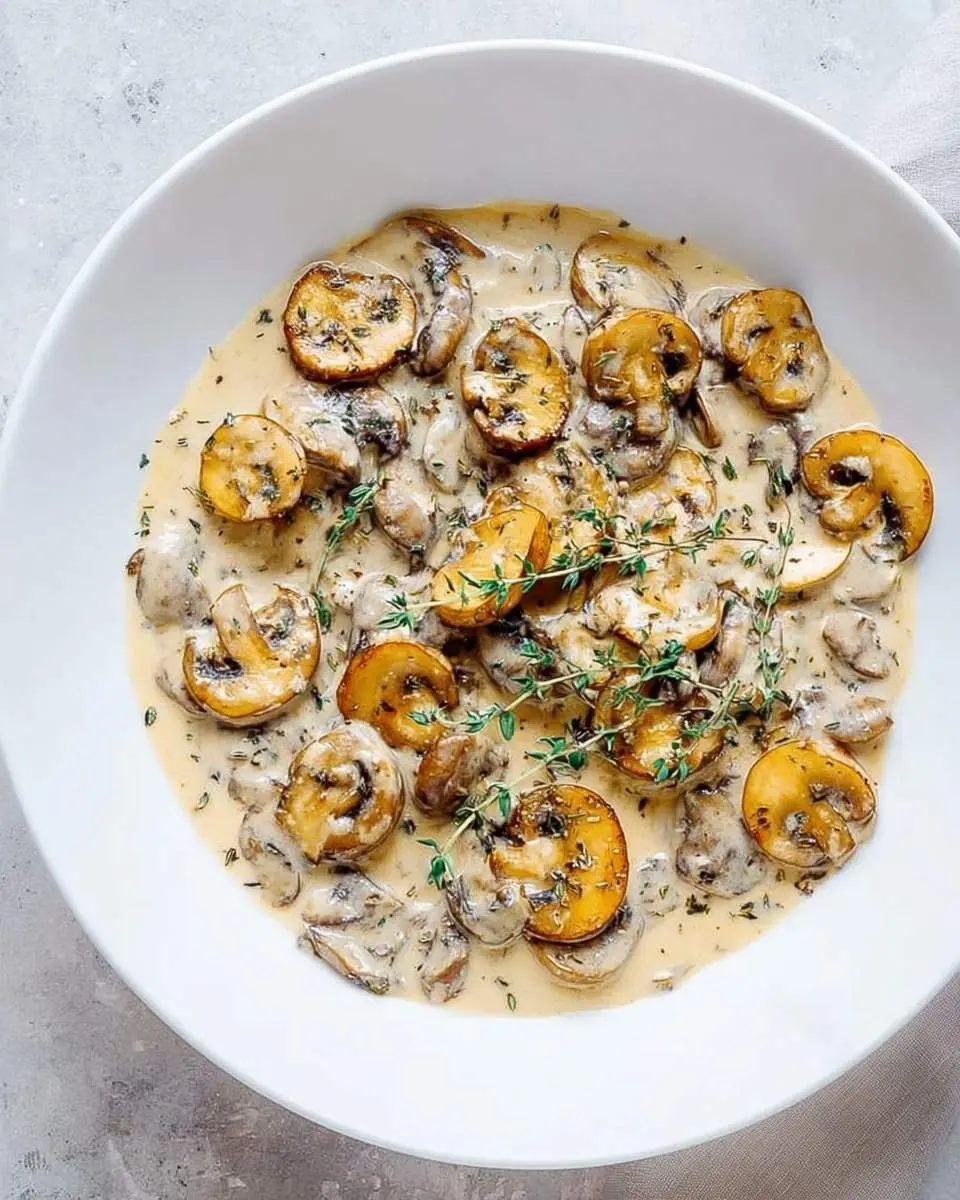 creamy mushroom sauce