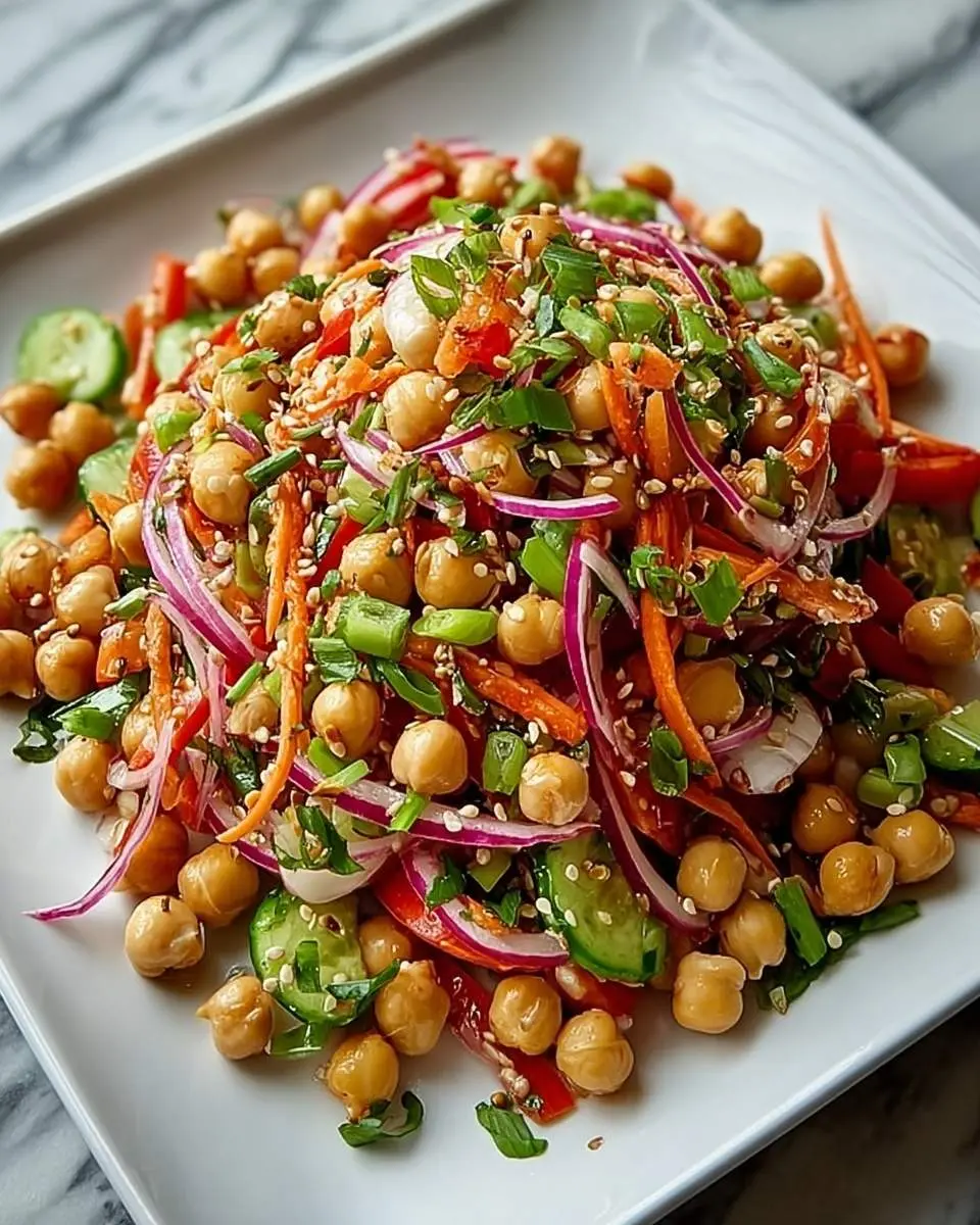 crunchy thai chickpea salad