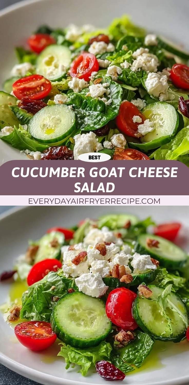 cucumber goat cheese salad pinterest