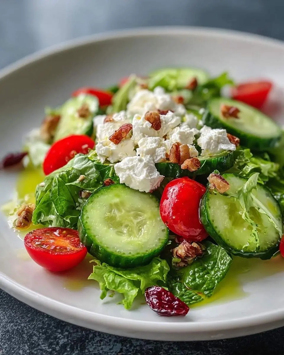 cucumber goat cheese salad
