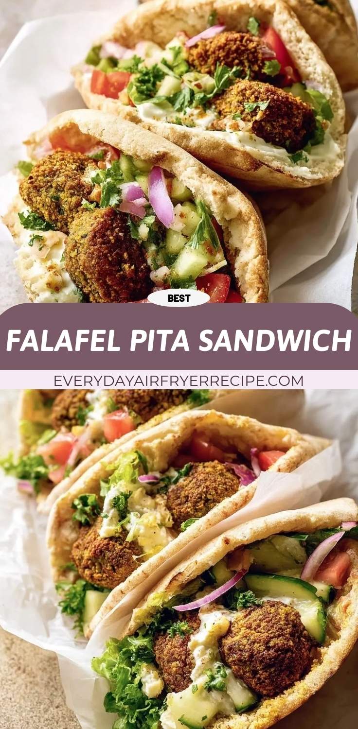 falafel pita sandwich pinterest