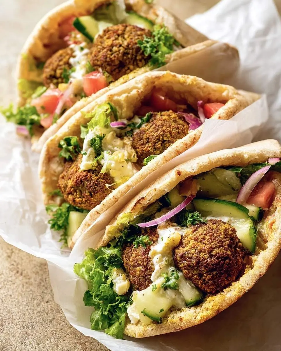 falafel pita sandwich