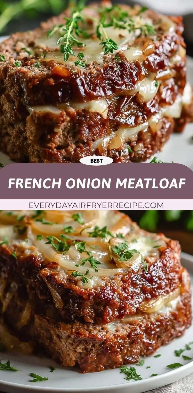 french onion meatloaf pinterest