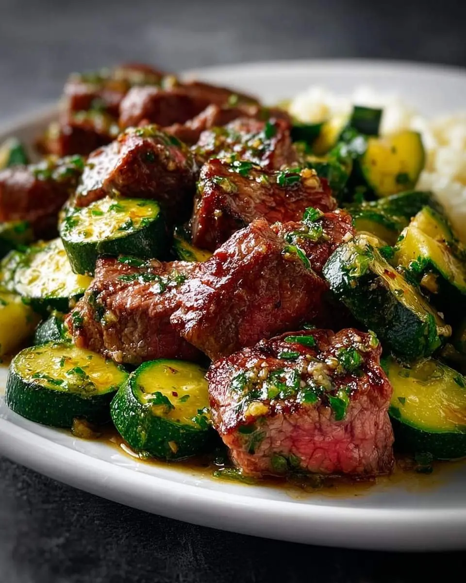 garlic butter steak zucchini recipe 1