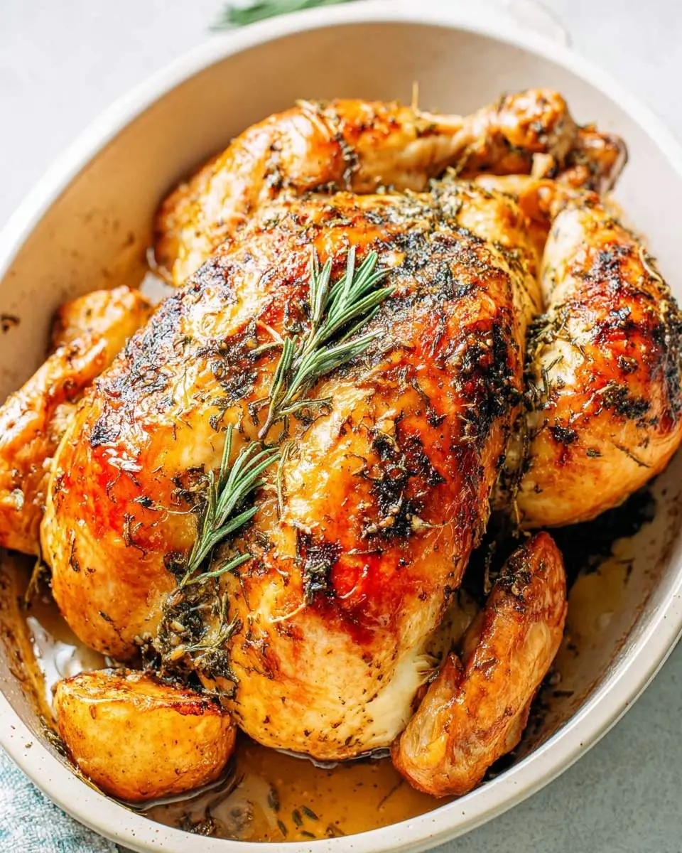 garlic herb roast chicken recipe 1