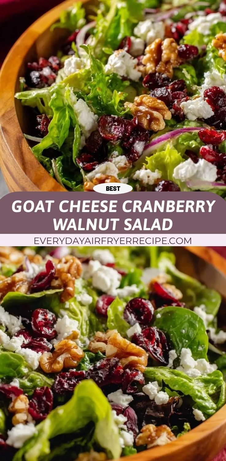 goat cheese cranberry walnut salad pinterest