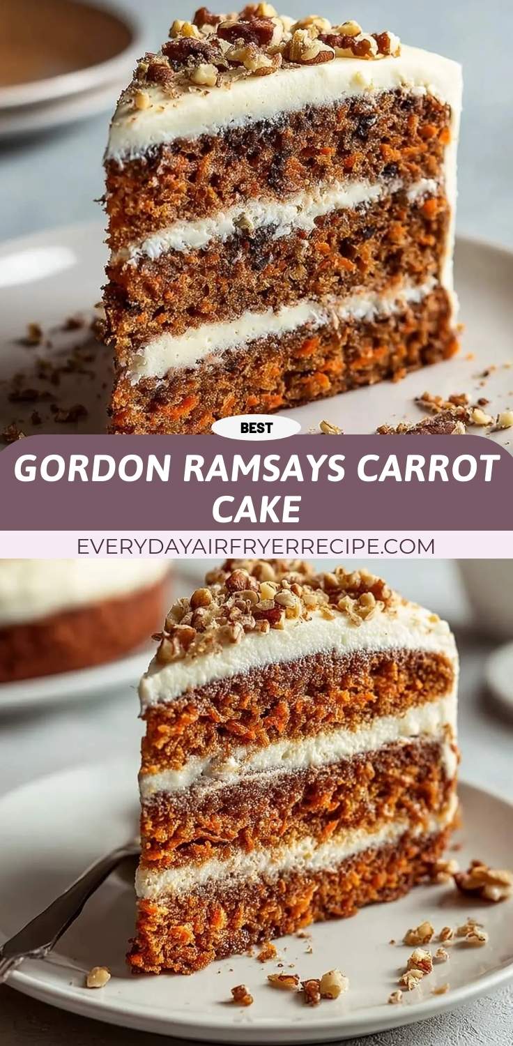 gordon ramsays carrot cake pinterest