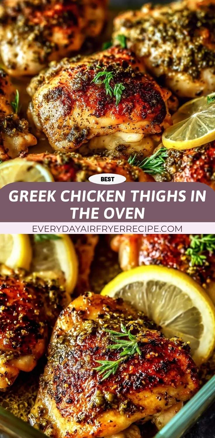greek chicken thighs in the oven pinterest