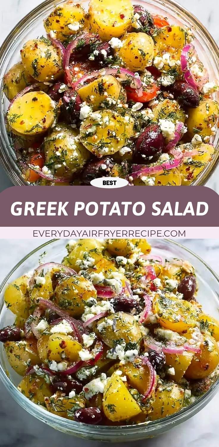 greek potato salad pinterest
