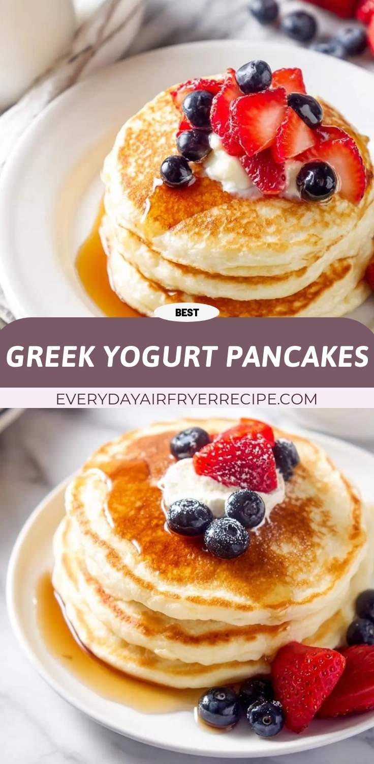 greek yogurt pancakes pinterest