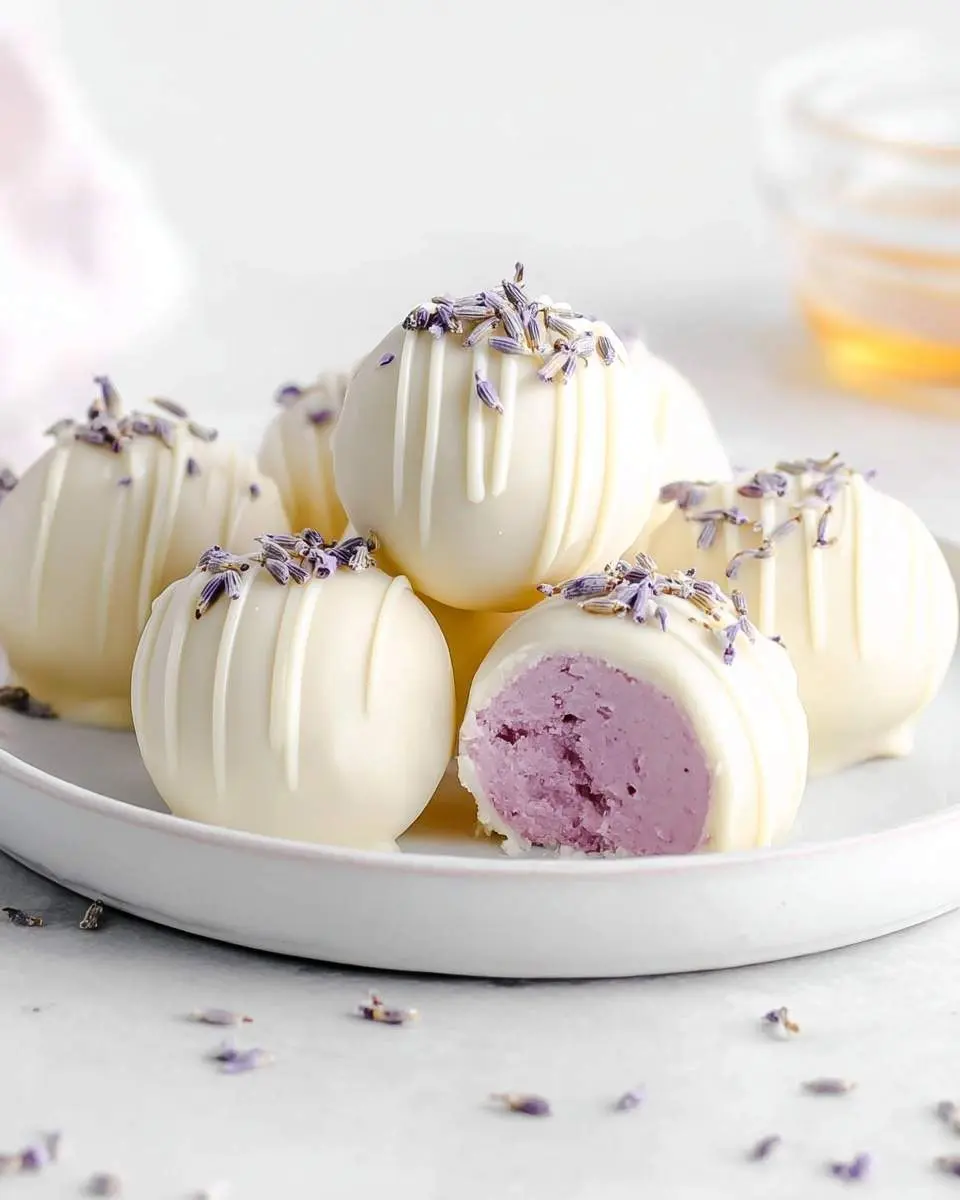 honey lavender white chocolate truffles recipe 1