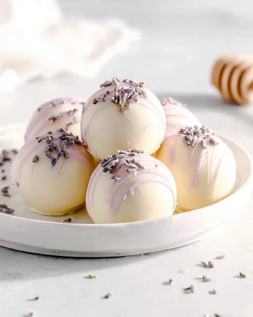 honey lavender white chocolate truffles recipe