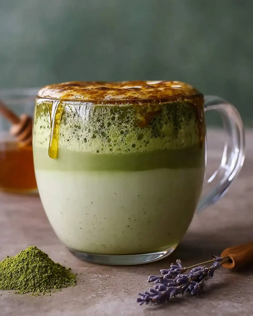 honey matcha latte