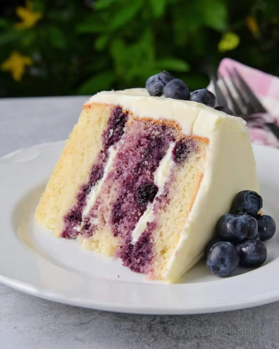 lemon blueberry cake with cream cheese frosting recipe