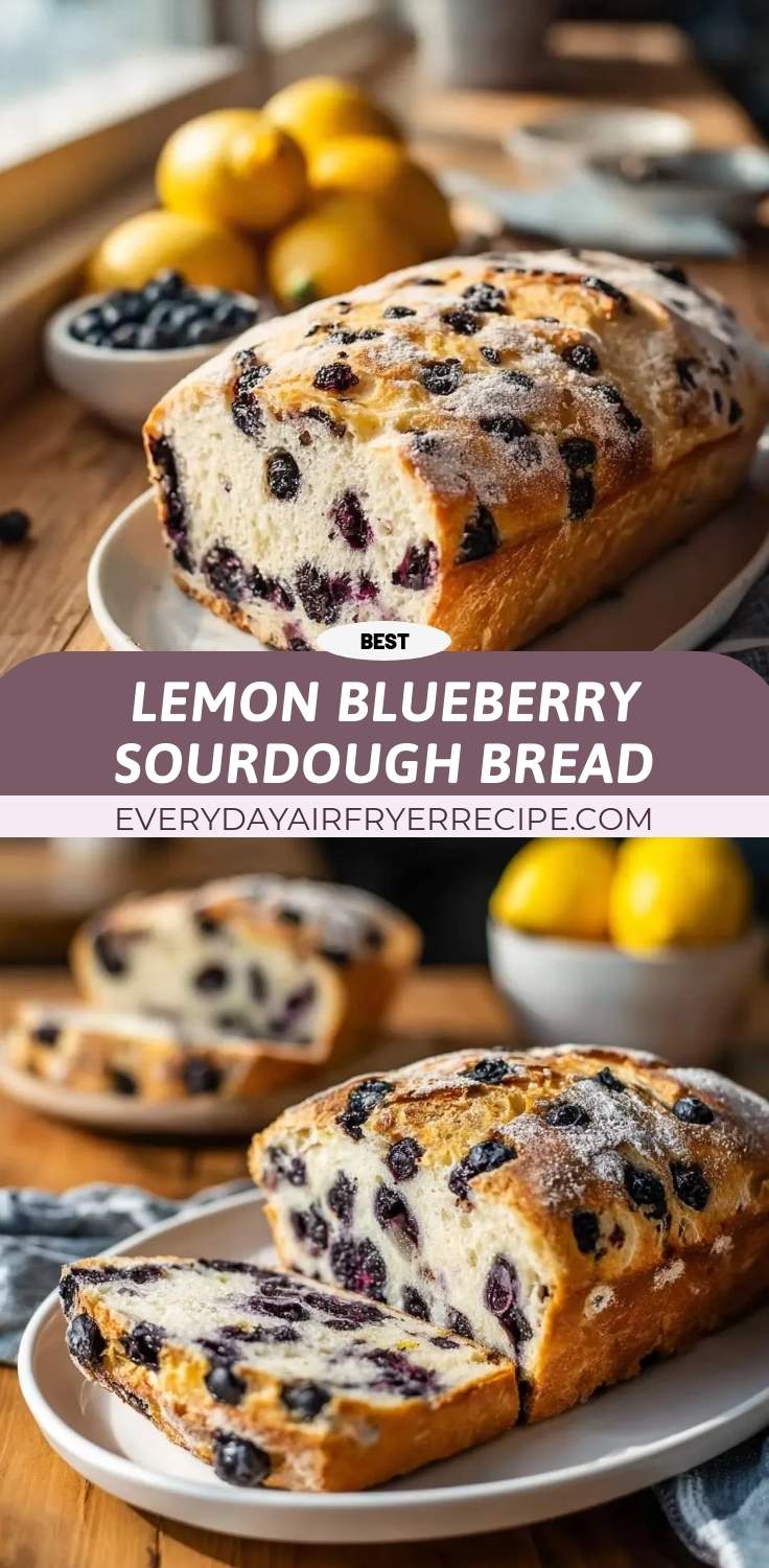 lemon blueberry sourdough bread pinterest